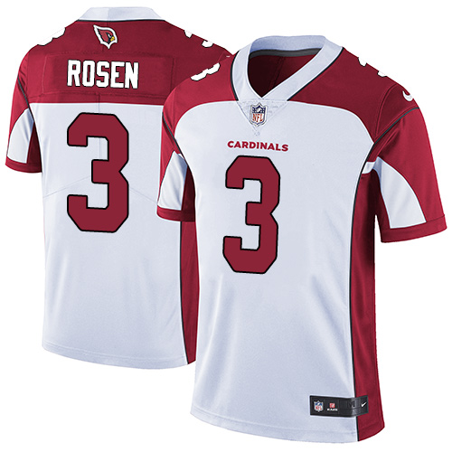 Cardinals #3 Josh Rosen White Men's Stitched Vapor Untouchable Limited Jersey