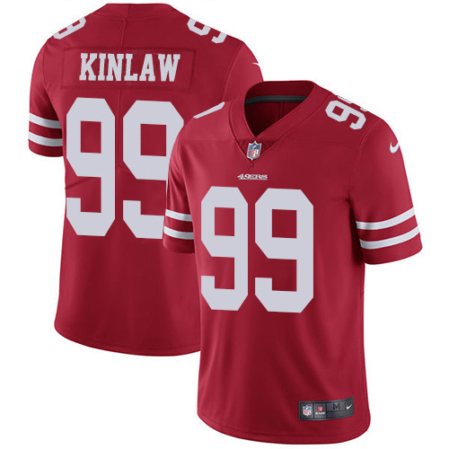 San Francisco 49ers #99 Javon Kinlaw Red Team Color Men's Stitched Vapor Untouchable Limited Jersey Men's