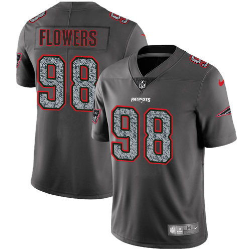 New England Patriots #98 Trey Flowers Gray Static Youth Stitched Vapor Untouchable Limited Jersey Youth