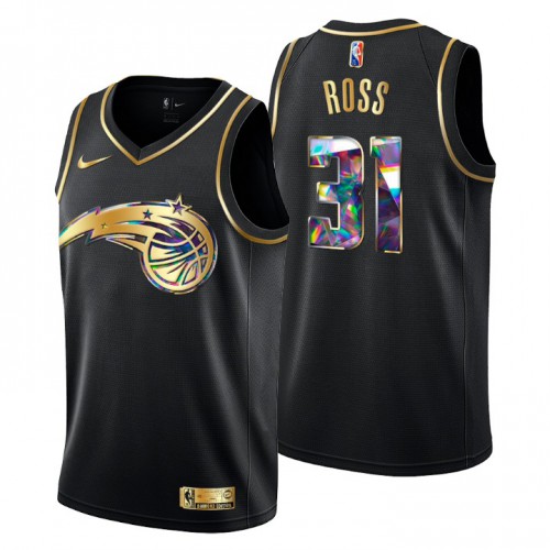 Orlando Orlando Magic #31 Terrence Ross Mens Golden Edition Diamond Logo 2021/22 Swingman Jersey - Black Mens