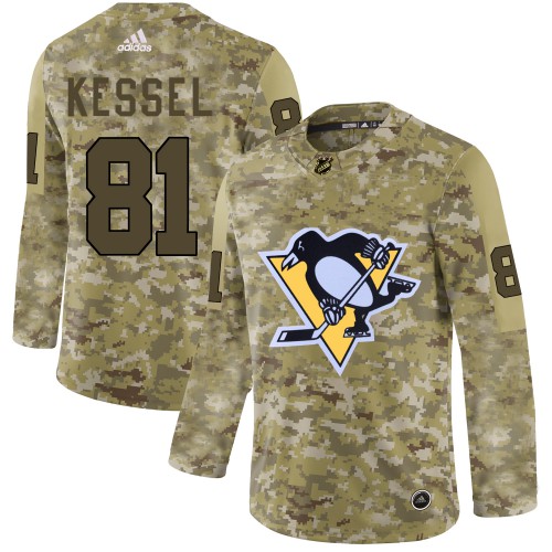 Adidas Pittsburgh Penguins #81 Phil Kessel Camo Authentic Stitched Jersey Men's