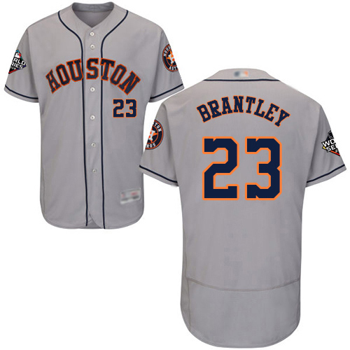 Houston Astros #23 Michael Brantley Grey Flexbase Authentic Collection 2019 World Series Bound Stitched Jersey Men's