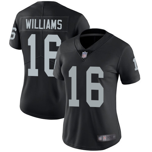 Las Vegas Raiders #16 Tyrell Williams Black Team Color Women's Stitched Vapor Untouchable Limited Jersey Womens