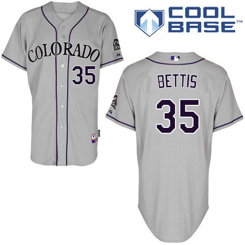 Colorado Rockies #35 Chad Bettis Grey Cool Base Stitched Youth Jersey Youth