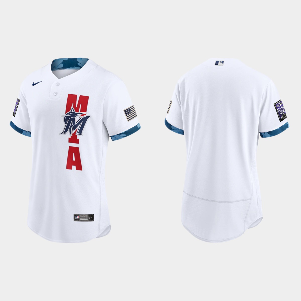 Miami Marlins 2021 All Star Game Authentic White Jersey