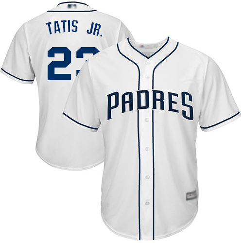 San Diego Padres #23 Fernando Tatis Jr. White Cool Base Stitched Youth Jersey Youth