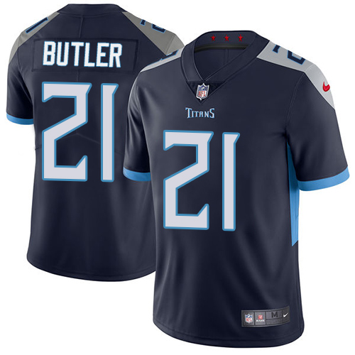 Tennessee Titans #21 Malcolm Butler Navy Blue Team Color Men's Stitched Vapor Untouchable Limited Jersey Men's