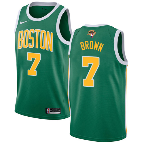 Boston Celtics #7 Jaylen Brown Green 2022 Finals Swingman Earned Edition Jersey Mens