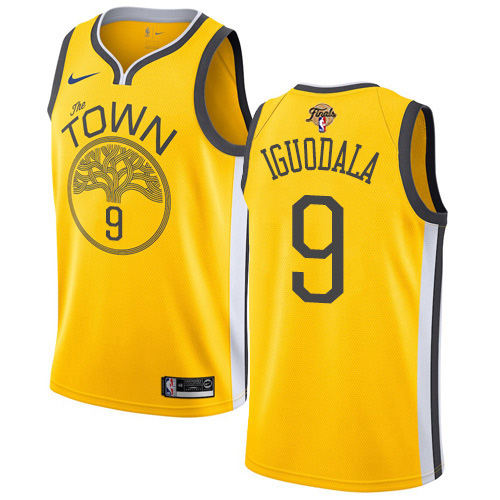 Golden State Warriors #9 Andre Iguodala Gold Youth 2022 Finals Swingman Earned Edition Jersey Youth
