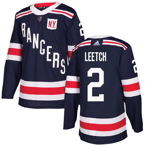 Adidas New York Rangers #2 Brian Leetch Navy Blue Authentic 2018 Winter Classic Stitched Jersey Men's