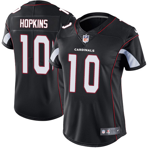 Cardinals #10 DeAndre Hopkins Black Alternate Women's Stitched Vapor Untouchable Limited Jersey