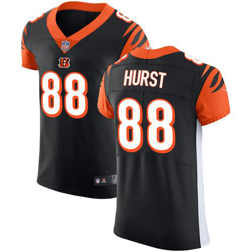 Bengals #88 Hayden Hurst Black Team Color Men's Stitched Vapor Untouchable Elite Jersey