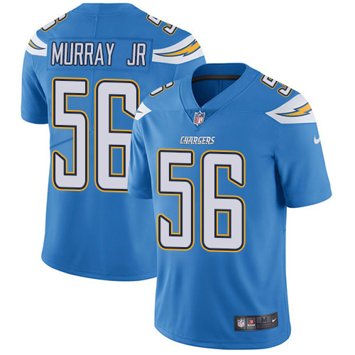 Los Angeles Chargers #56 Kenneth Murray Jr Electric Blue Alternate Men's Stitched Vapor Untouchable Limited Jersey Men's