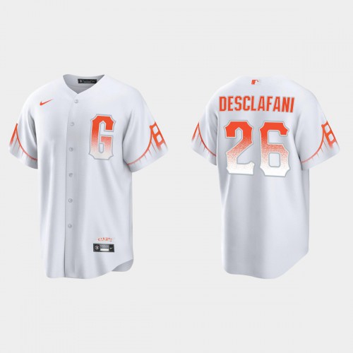 San Francisco San Francisco Giants #26 Anthony Desclafani Men's 2021 City Connect White Fan's Version Jersey Men's