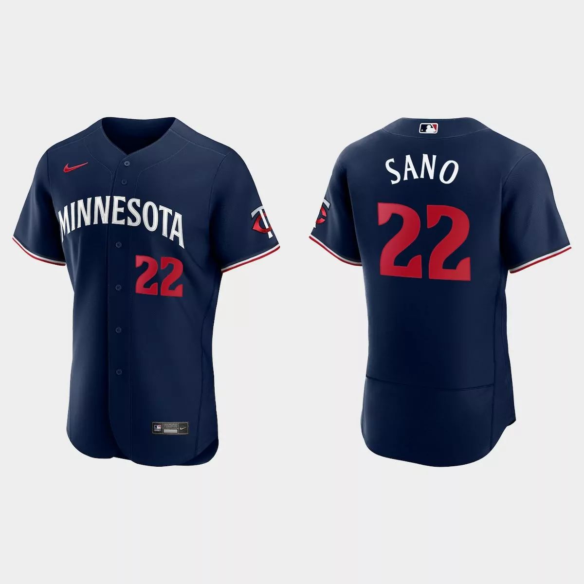 Minnesota Twins #22 Miguel Sano Men's 2023 Authentic Jersey - Navy