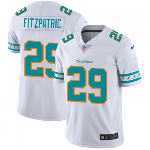Miami Miami Dolphins #29 Minkah Fitzpatrick White Team Logo Vapor Limited Jersey Men's