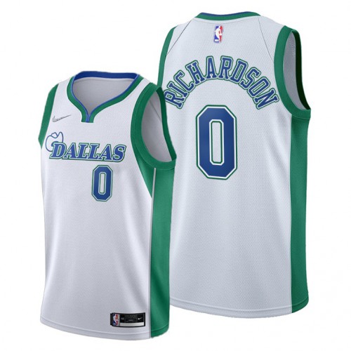 Dallas Dallas Mavericks #0 Josh Richardson Mens 2021-22 City Edition White Jersey Mens