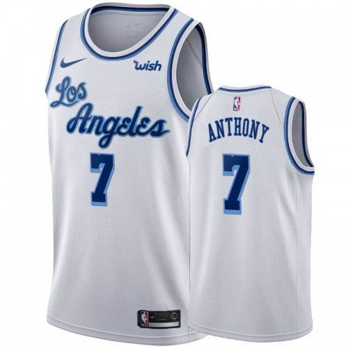 Los Angeles Lakers #7 Carmelo Anthony Womens White 2019-20 Hardwood Classic Edition Stitched Jersey Womens