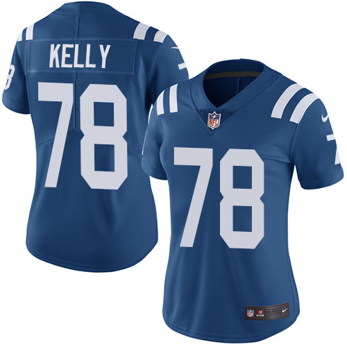 Indianapolis Colts #78 Ryan Kelly Royal Blue Team Color Women's Stitched Vapor Untouchable Limited Jersey Womens