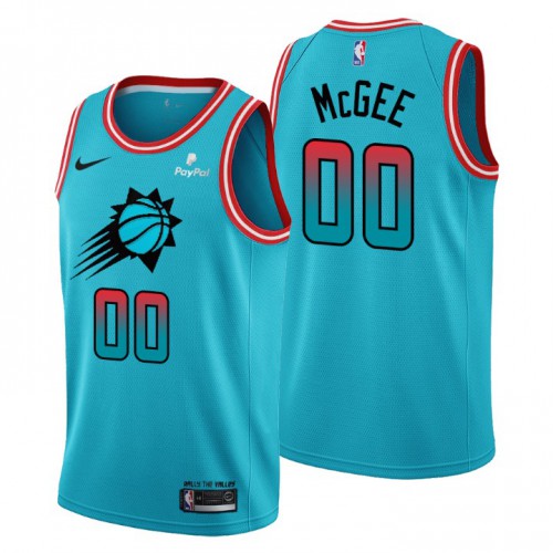 Phoenix Suns #00 Javale McGee Mens 2022-23 City Edition Jersey - Cherry Blossom Blue Mens
