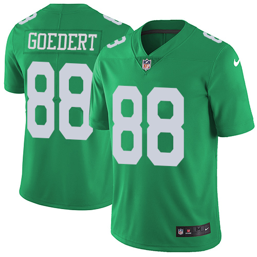 Eagles #88 Dallas Goedert Green Youth Stitched Limited Rush Jersey