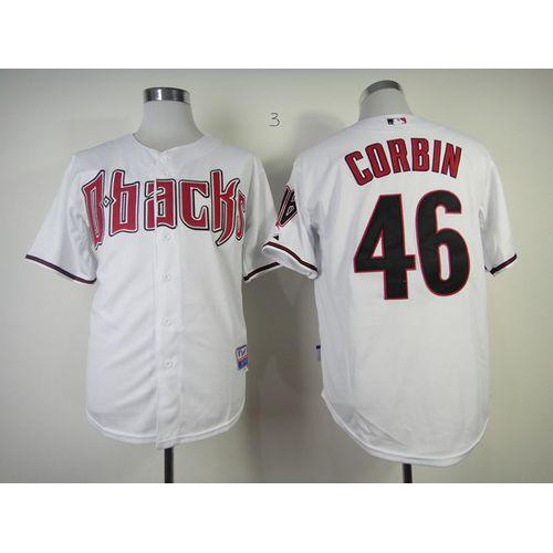 Arizona Diamondbacks #46 Patrick Corbin White Cool Base Stitched Jersey Men's
