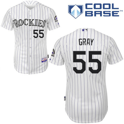 Colorado Rockies #55 Jon Gray White Cool Base Stitched Youth Jersey Youth