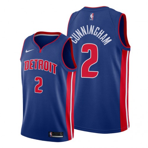 Detroit Detroit Pistons #2 Cade Cunningham Womens Blue Jersey 2021 NB.1 Womens