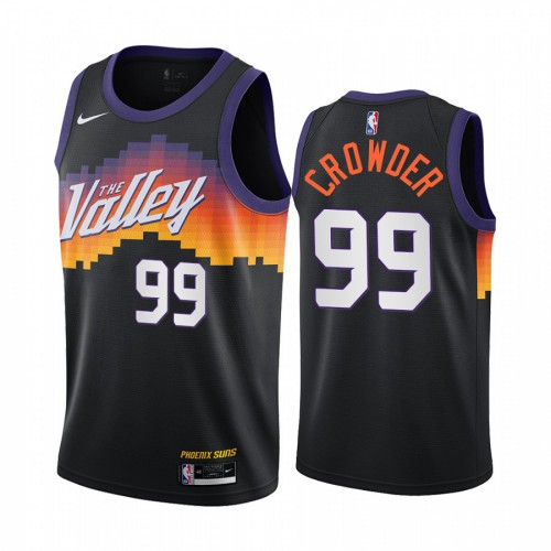 Phoenix Suns #99 Jae Crowder Black Womens Swingman 2020-21 City Edition Jersey Womens