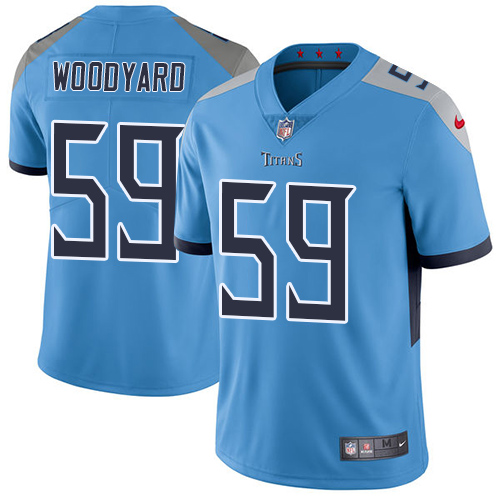 Tennessee Titans #59 Wesley Woodyard Light Blue Alternate Men's Stitched Vapor Untouchable Limited Jersey Men's
