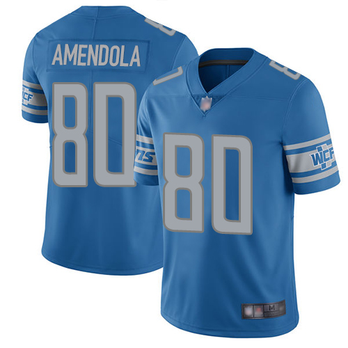 Detroit Lions #80 Danny Amendola Blue Team Color Men's Stitched Vapor Untouchable Limited Jersey Men's