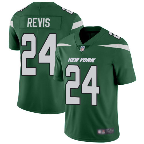 Jets #24 Darrelle Revis Green Team Color Men's Stitched Vapor Untouchable Limited Jersey