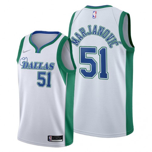 Dallas Dallas Mavericks #51 Boban Marjanovic Womens 2021-22 City Edition White Jersey Womens