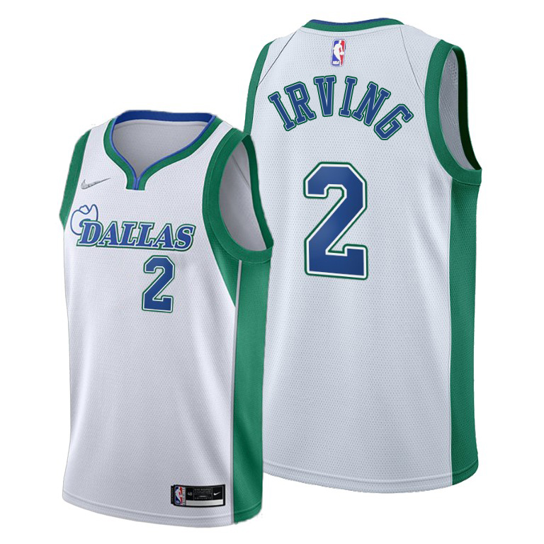 Dallas Mavericks #2 Kyrie Irving Men's 2021-22 City Edition White Jersey