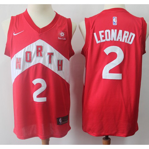 Toronto Raptors #2 Kawhi Leonard Red Swingman Earned Edition Jersey Mens
