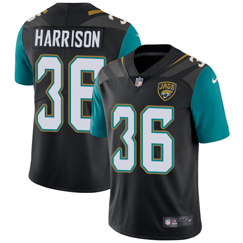 Jacksonville Jaguars #36 Ronnie Harrison Black Team Color Men's Stitched Vapor Untouchable Limited Jersey Men's