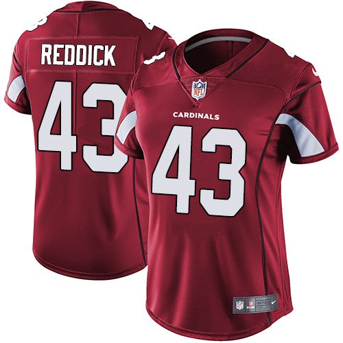 Arizona Cardinals #43 Haason Reddick Red Team Color Women's Stitched Vapor Untouchable Limited Jersey Womens