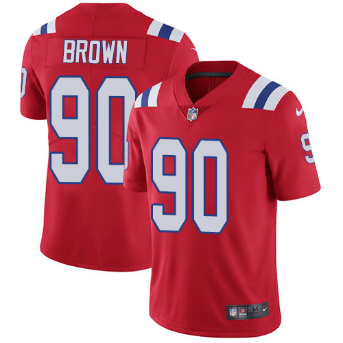 New England Patriots #90 Malcom Brown Red Alternate Youth Stitched Vapor Untouchable Limited Jersey Youth
