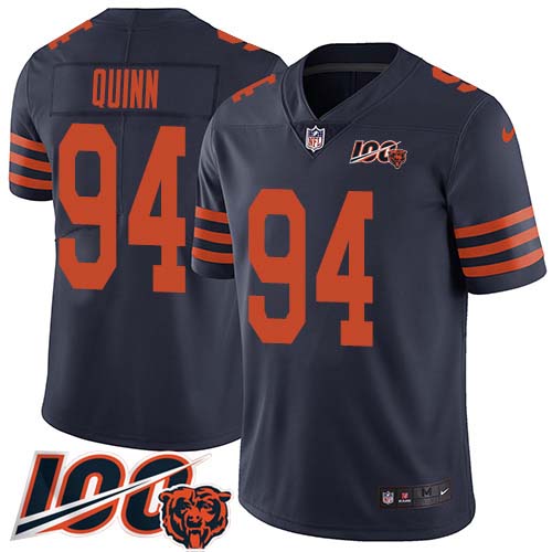 Chicago Bears #94 Robert Quinn Navy Blue Alternate Men's Stitched 100th Season Vapor Untouchable Limited Jersey Men's