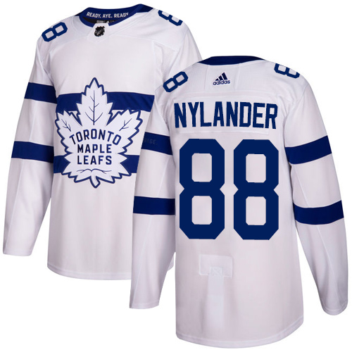Adidas Maple Toronto Maple Leafs #88 William Nylander White Authentic 2018 Stadium Series Stitched Jersey Men's