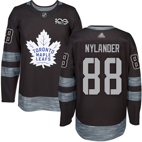 Adidas Maple Toronto Maple Leafs #88 William Nylander Black 1917-2017 100th Anniversary Stitched Jersey Men's
