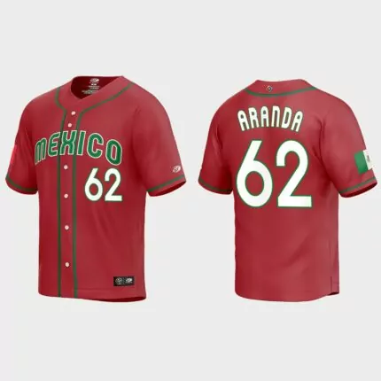 Jonathan Aranda Mexico Baseball 2023 World Baseball Classic Replica Jersey – Red