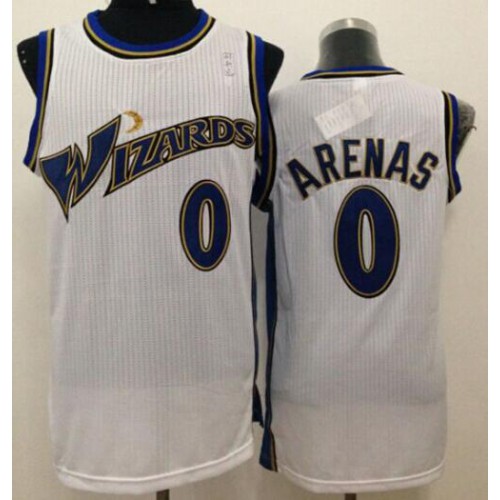 Revolution 30 Washington Wizards #0 Gilbert Arenas White Stitched Jersey Mens