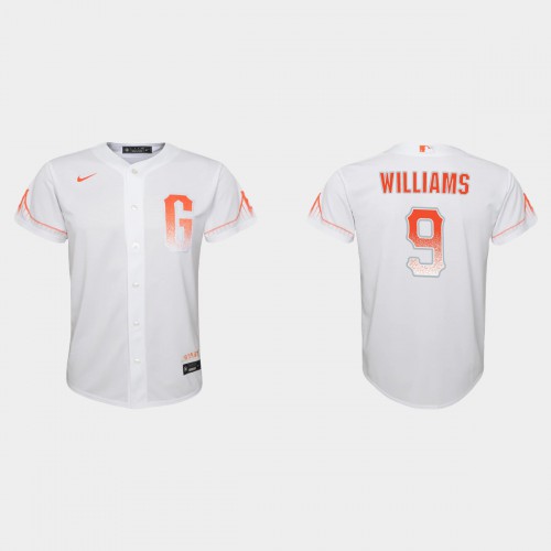 San Francisco San Francisco Giants #9 Matt Williams Youth 2021 City Connect White Jersey Youth