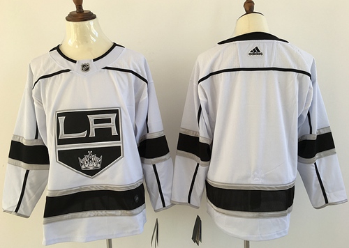 Adidas Kings Blank White Road Authentic Stitched Jersey