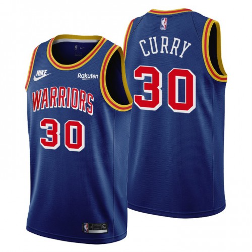 Golden State Golden State Warriors #30 Stephen Curry Womens Releases Classic Edition 75th Anniversary Jersey Blue Womens