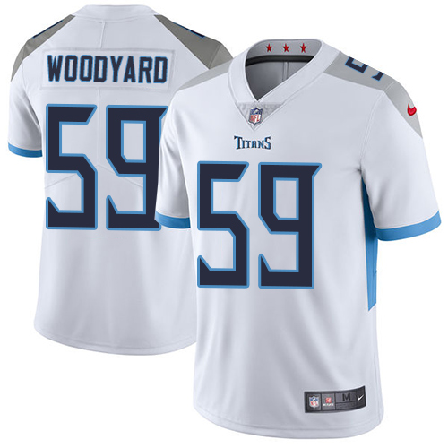Tennessee Titans #59 Wesley Woodyard White Men's Stitched Vapor Untouchable Limited Jersey Men's