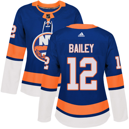 Adidas New York Islanders #12 Josh Bailey Royal Blue Home Authentic Women's Stitched Jersey Womens