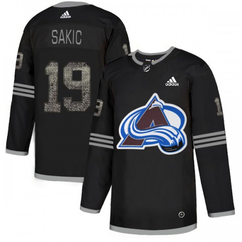 Adidas Colorado Avalanche #19 Joe Sakic Black Authentic Classic Stitched Jersey Men's
