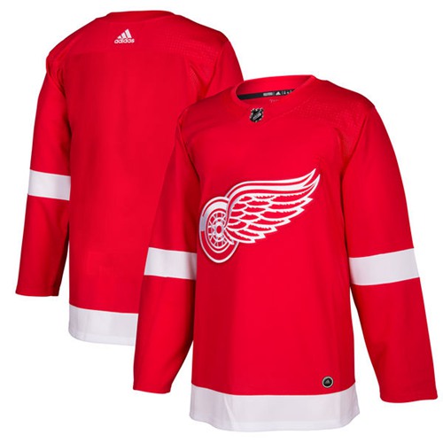 Adidas Red Wings Blank Red Home Authentic Stitched Jersey